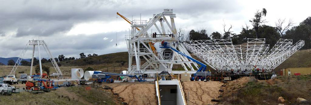 The Reflector, Alidade, and Quadripod Under Construction
