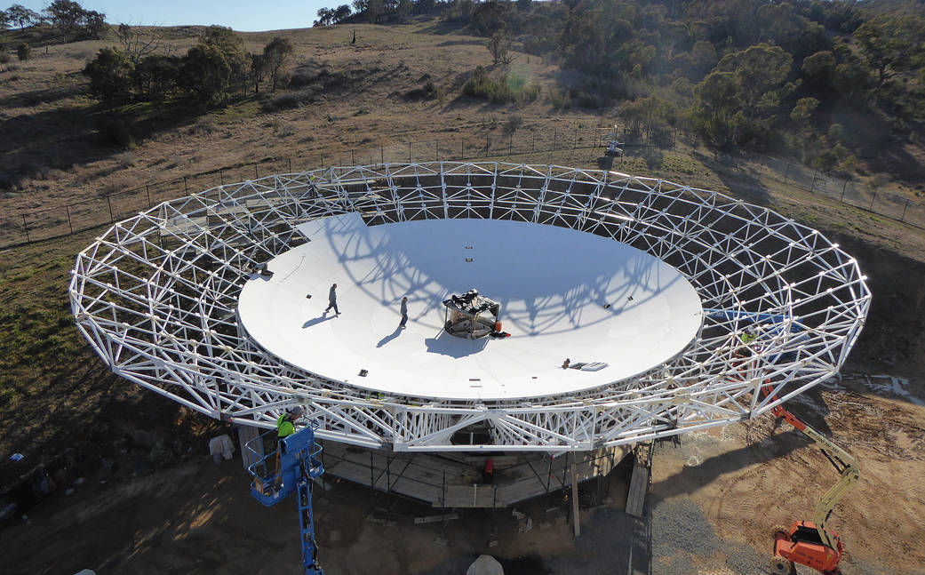 Reflector Panels Installed on the Dish Structure