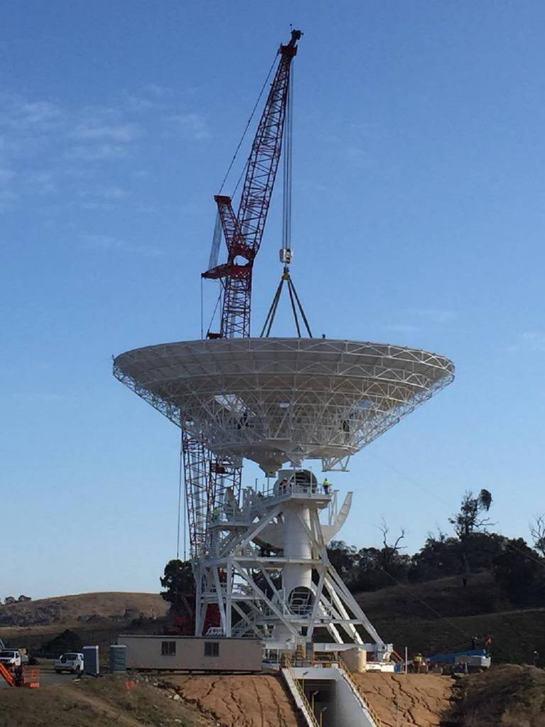 The Reflector is Lowered onto the Alidade