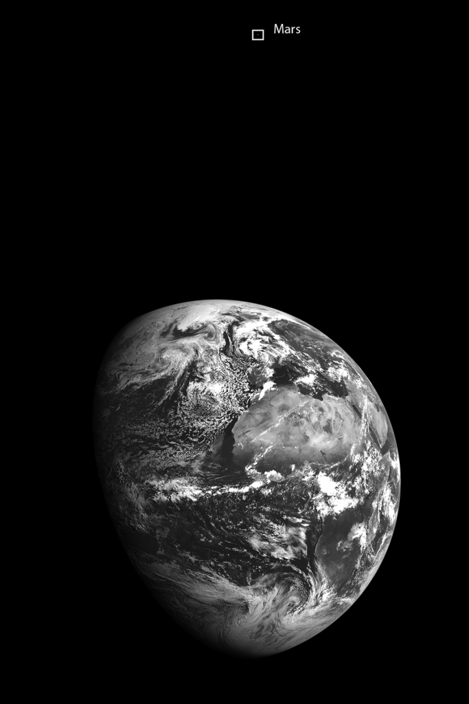 Lunar Reconnaissance Orbiter: Earth and Mars