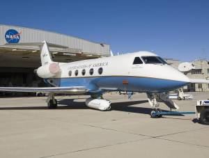 Underbelly Pod Housing Attached to Gulfstream C-20A
