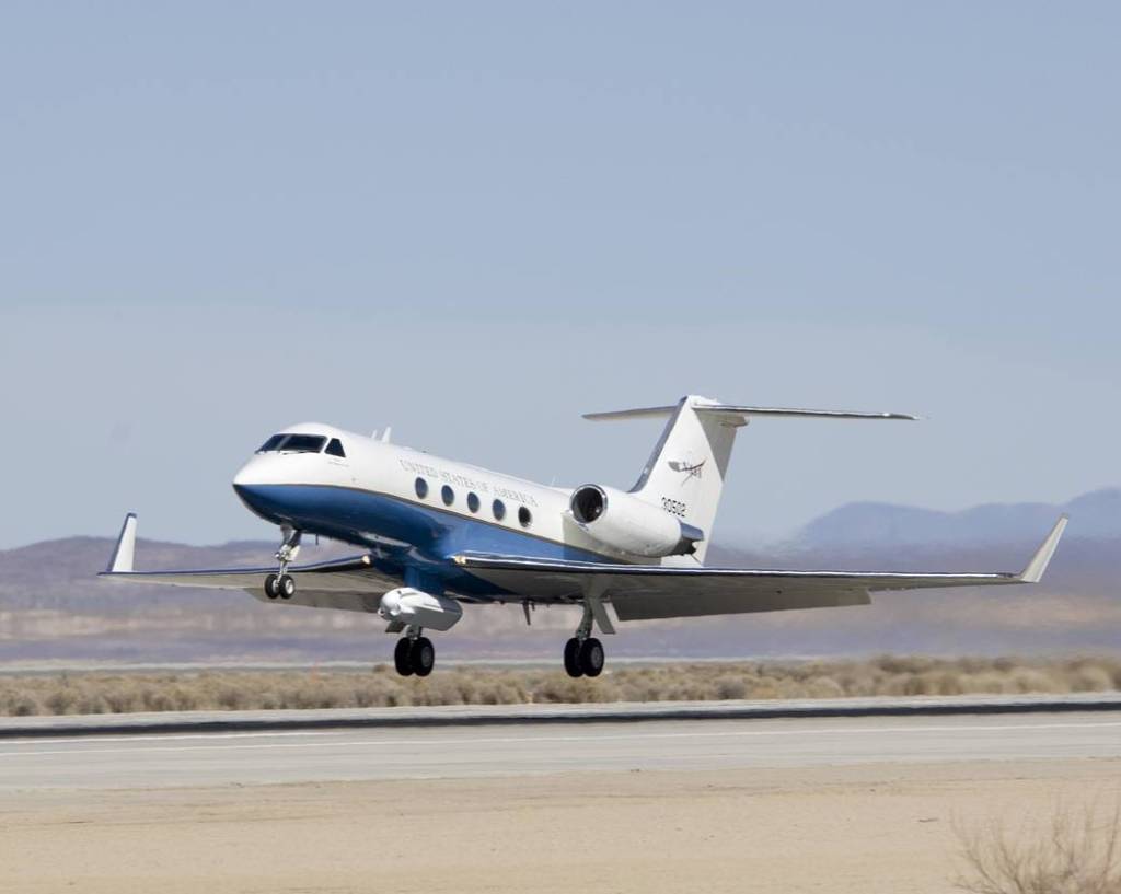 Checkout Test Flight of Gulfstream C-20A with UAVSAR Pod