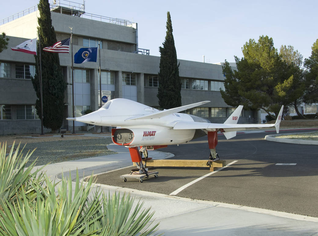 It's not often that you find an airplane in your parking space when you arrive at work. But that's what former NASA Dryden Fligh