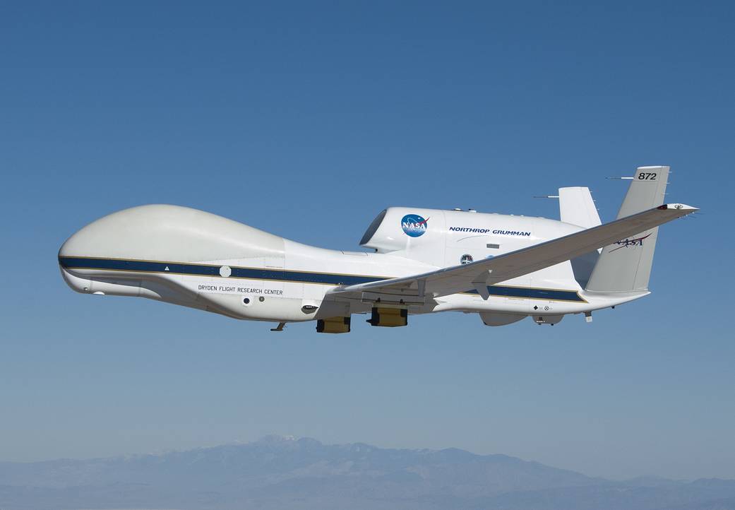 NASA's Global Hawk tail number 872 marked a milestone on its return flight to NASA's Armstrong Flight Research Center at Edwards