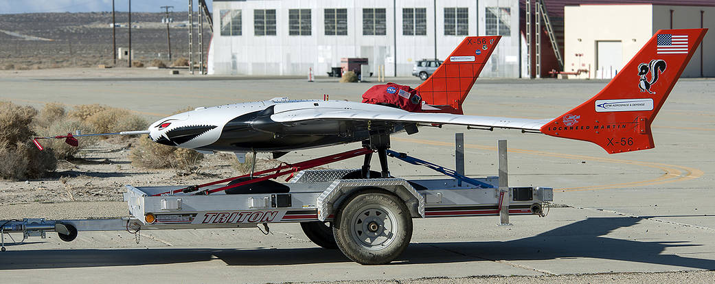X-56A Towed from Lakebed