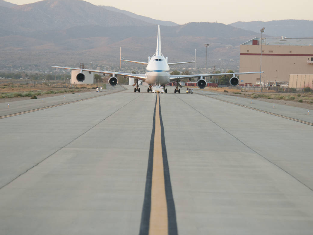 NASA 911, one of two retired Shuttle Carrier Aircraft that ferried NASA’s space shuttles across the country for three decades,