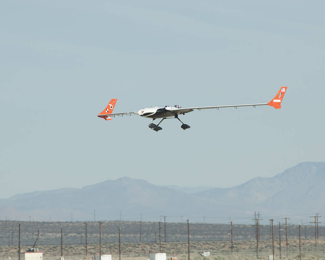 X-56A Multi-Utility Technology Testbed Lands on EAFB Lakebed