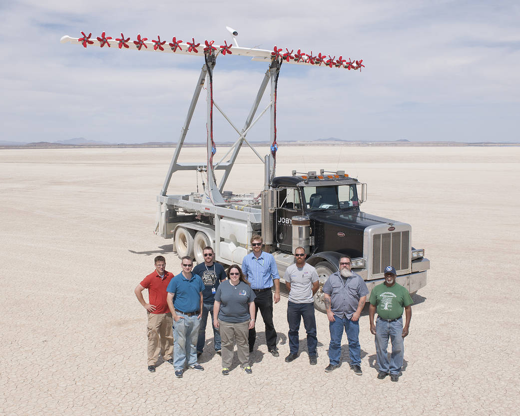 Team members of the Leading Edge Asynchronous Propeller Technology Ground Test team.
