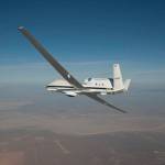 NASA’s Global Hawk 872 soars over Edwards Air Force Base.