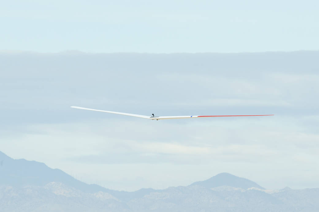 NASA Armstrong’s Prandtl-D No. 3 research aircraft made its first flight on Oct. 28, 2015.