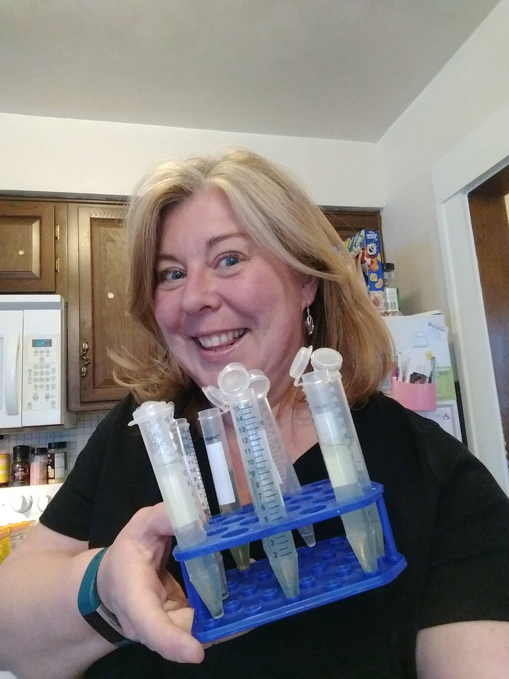 Samples from existing flasks to grow in tubes
