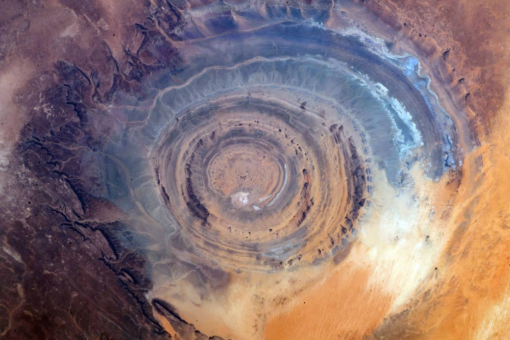 richat structure from orbit