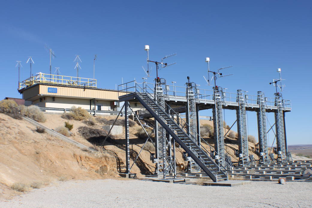 Dryden Communications Antennas located at the Aeronautical Tracking Facility 2 (ATF 2)