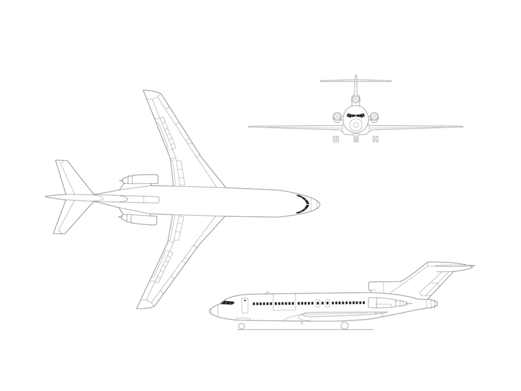 B-727 Illustration