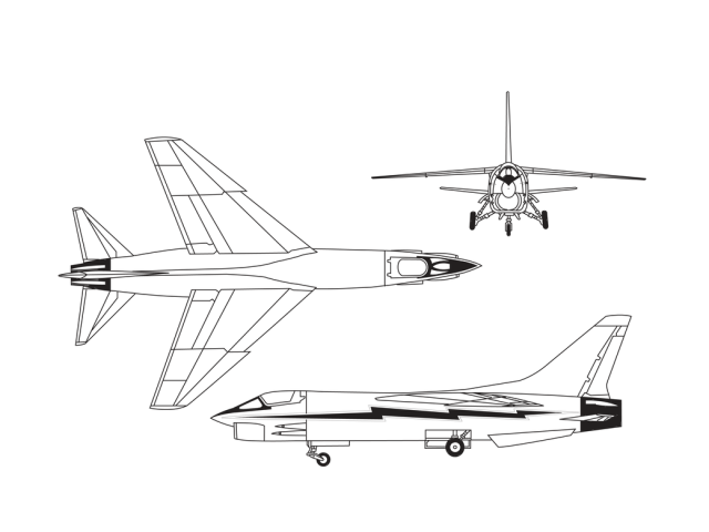 F-8 DFBW Illustration