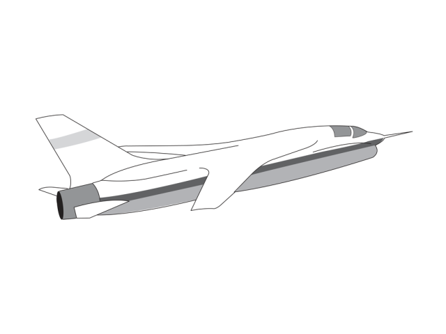 F-8 Super Critical Wing Illustration