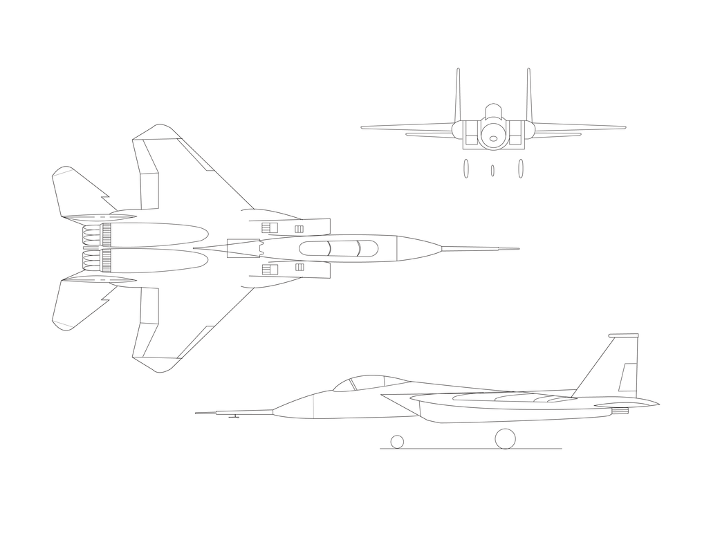 F-15B Illustration