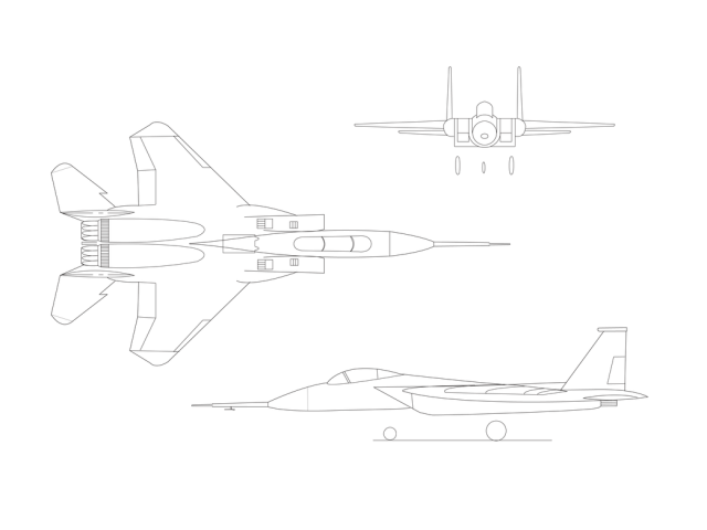 F-15B Illustration