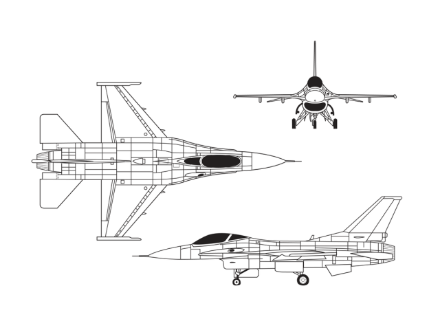 F-16A Illustration
