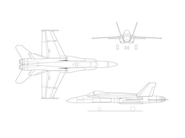 F/A-18 Illustration.