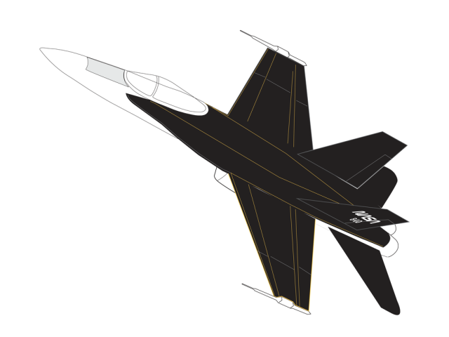 F-18 HARV Illustration