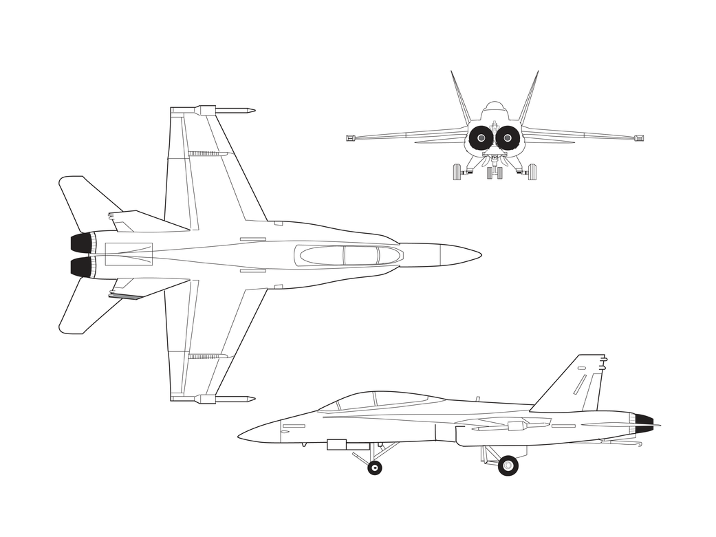 F/A-18 SRA Illustration.
