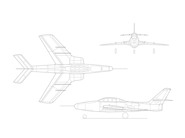 F-84F Illustration
