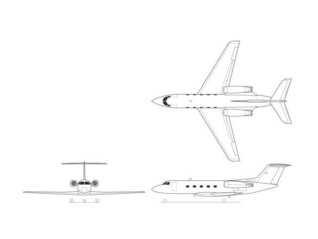 Gulfstream II Illustration