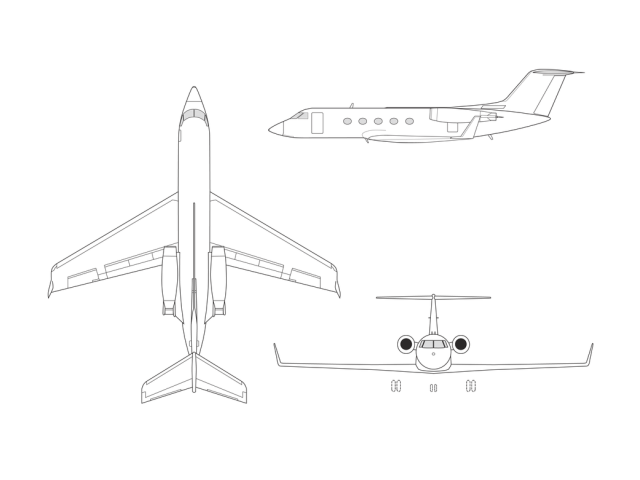 Gulfstream III Illustration