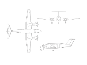 King Air B200 Illustration