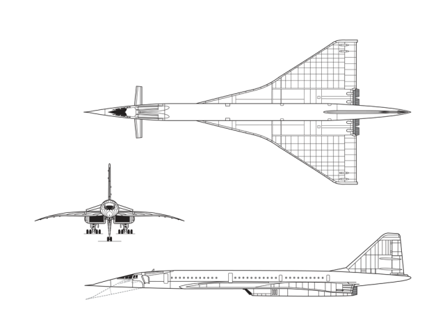 Tu-144LL Illustration