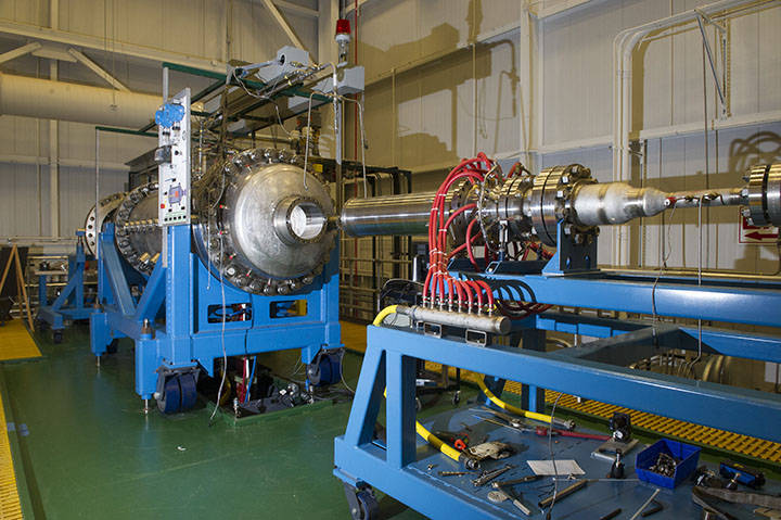 The NTREES test facility -- housed at the Marshall Space Flight Center  -- safely tests simulated nuclear fuel elements