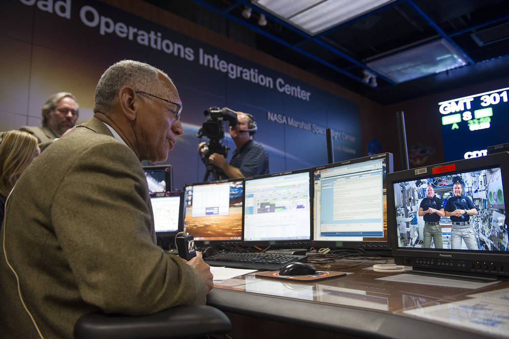 NASA Administrator Charles Bolden Calls Astronauts on the Space Station 
