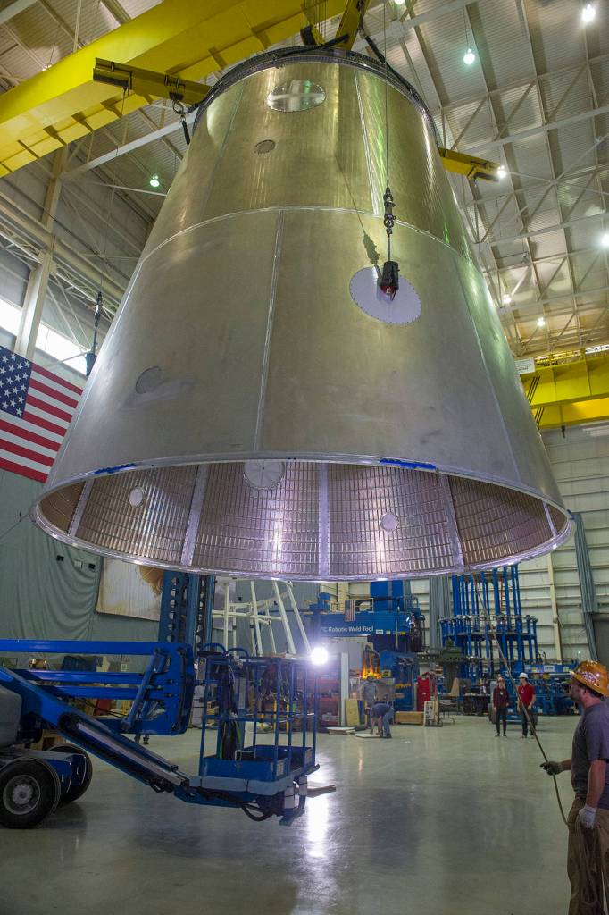 NASA Completes Test Version of SLS Launch Vehicle Stage Adapter