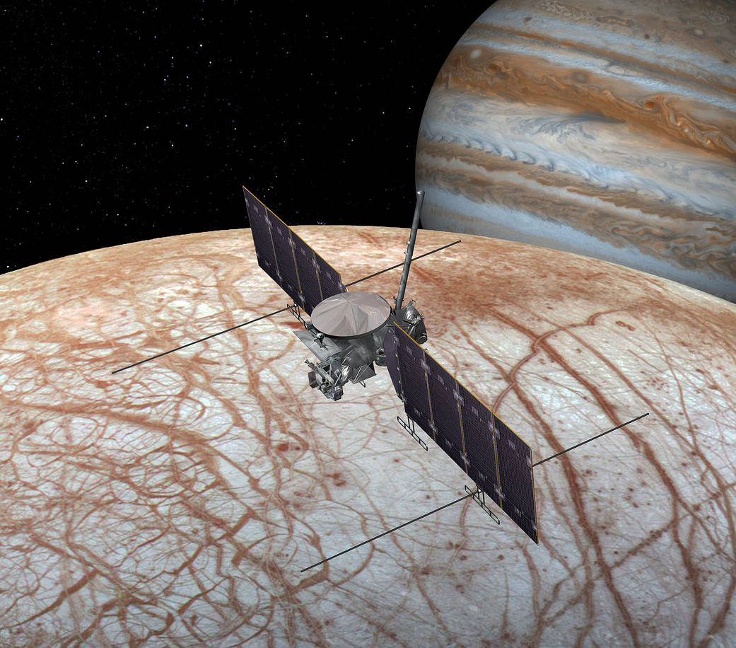 This artist's rendering shows NASA's Europa mission spacecraft