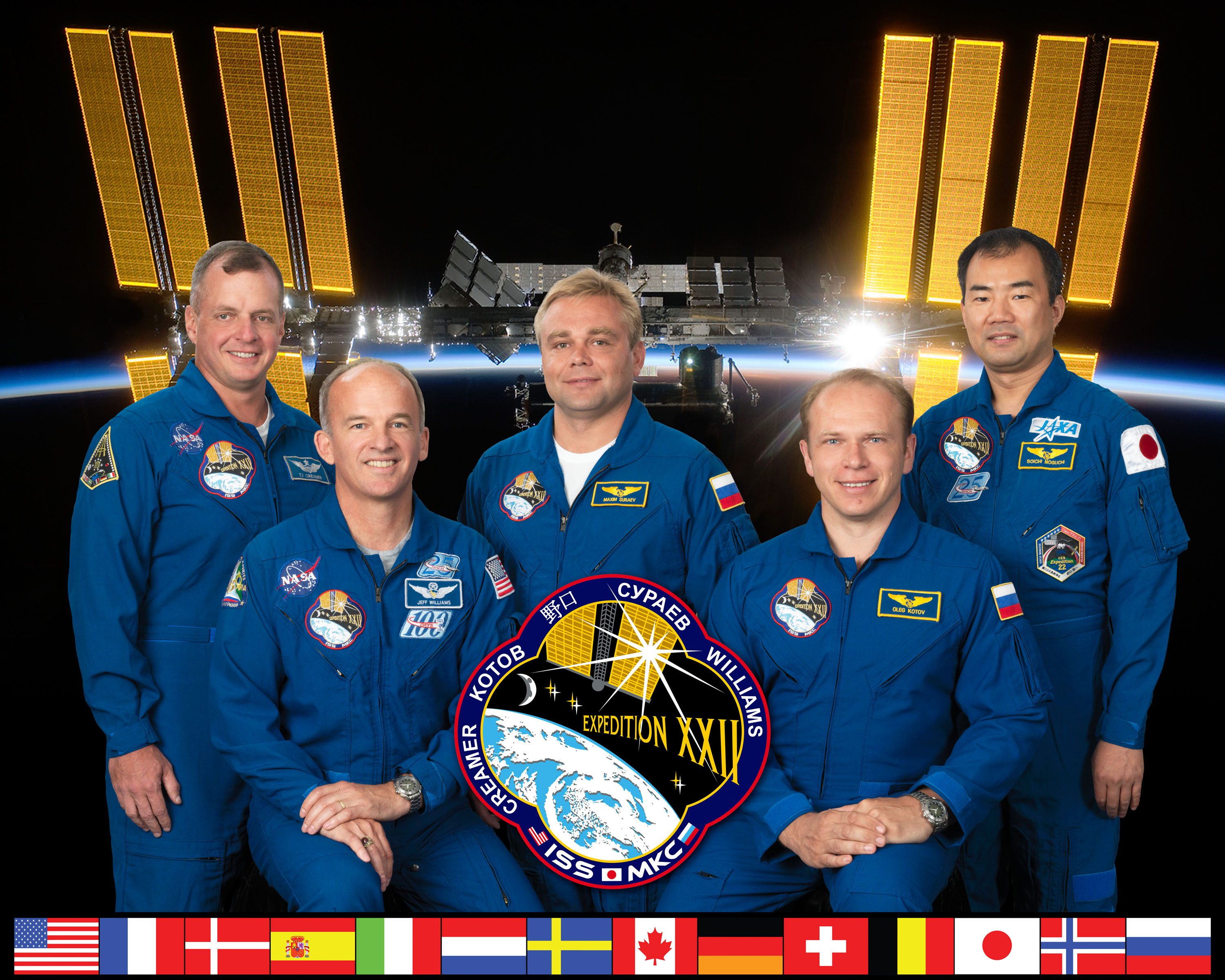 Expedition 22 Official Crew Portrait