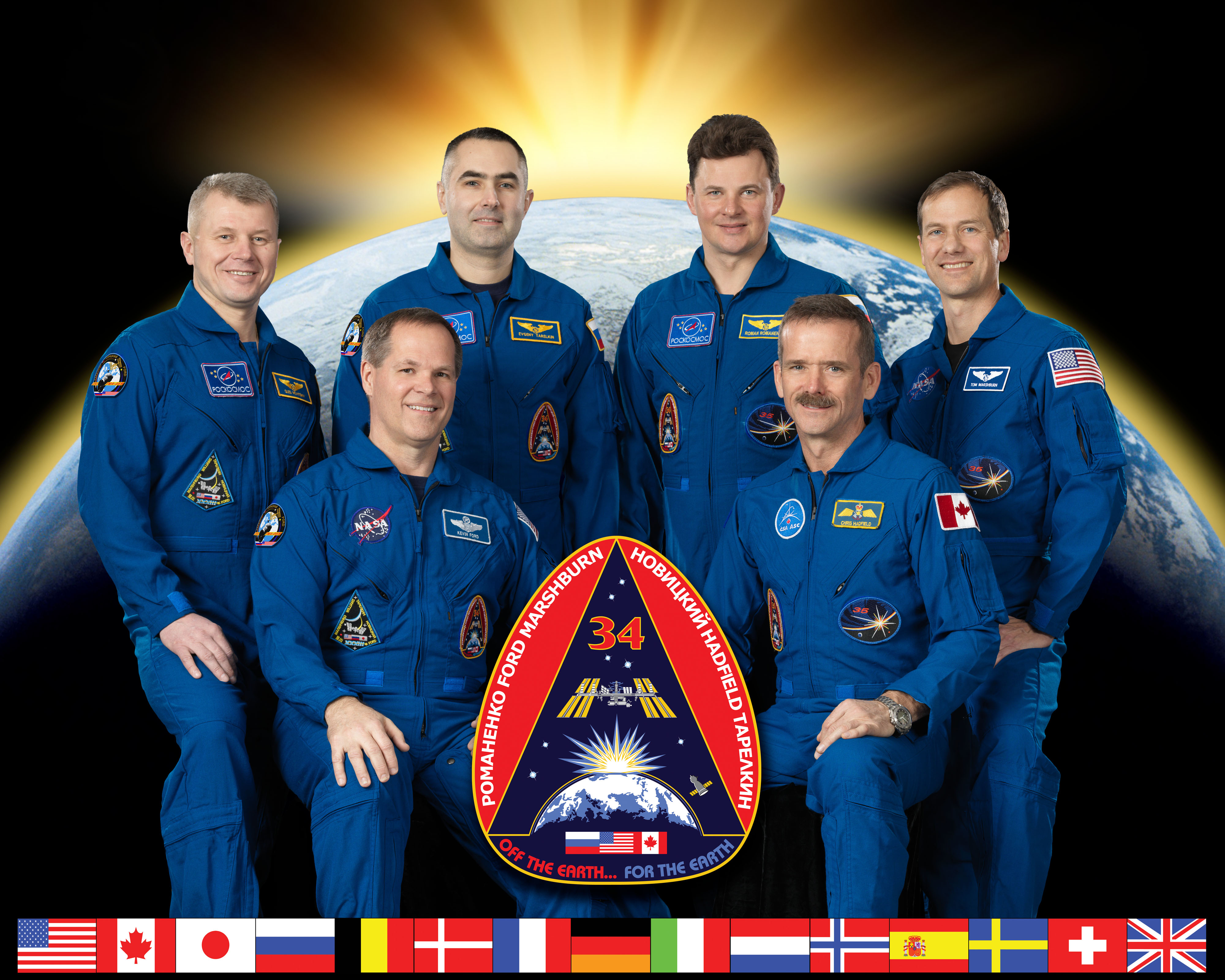 Expedition 34 Official Crew Portrait