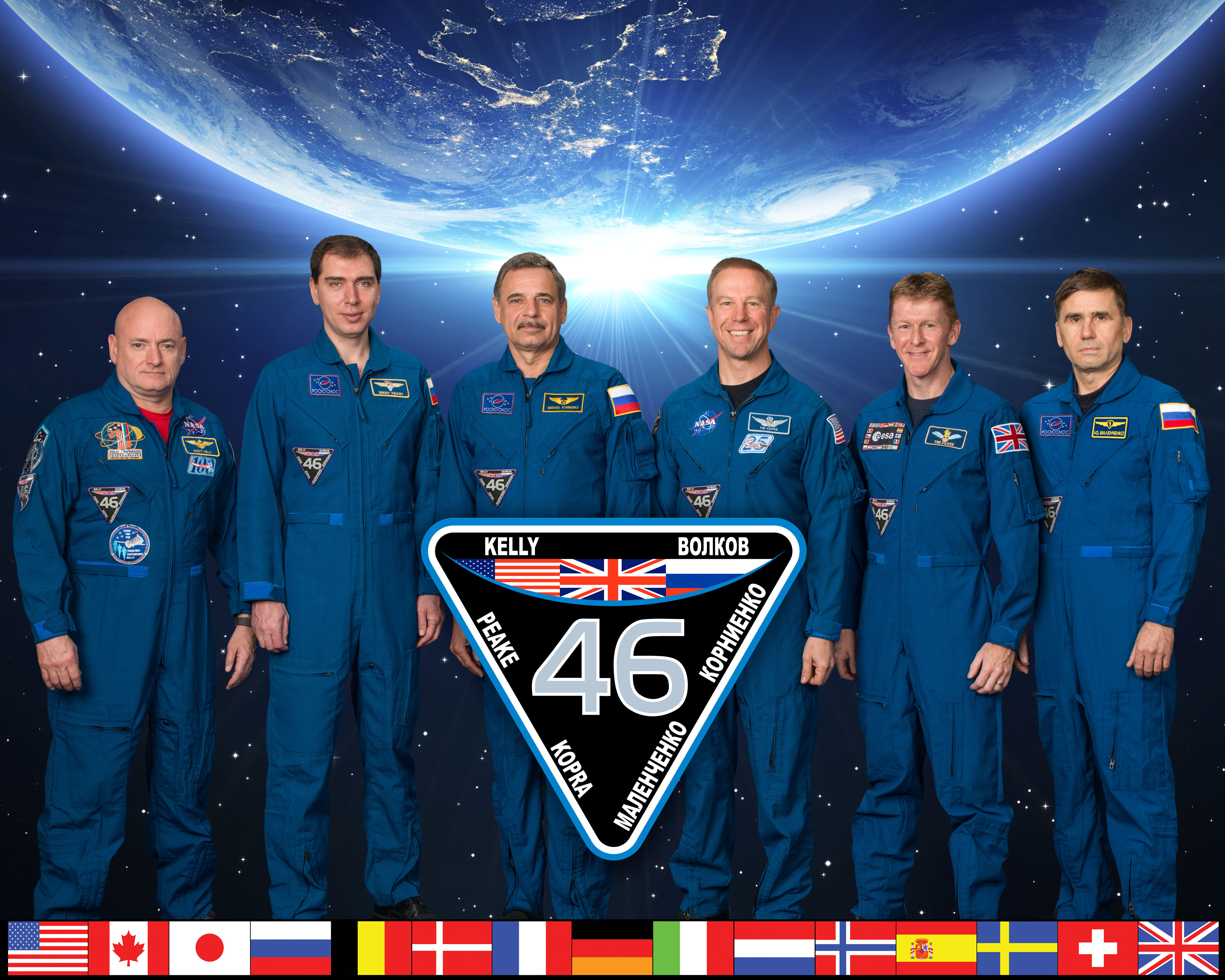 Expedition 46 Official Crew Portrait