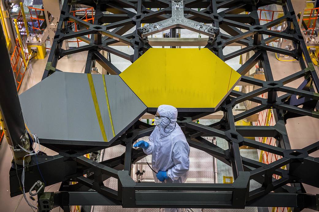 Webb telescope mirrors