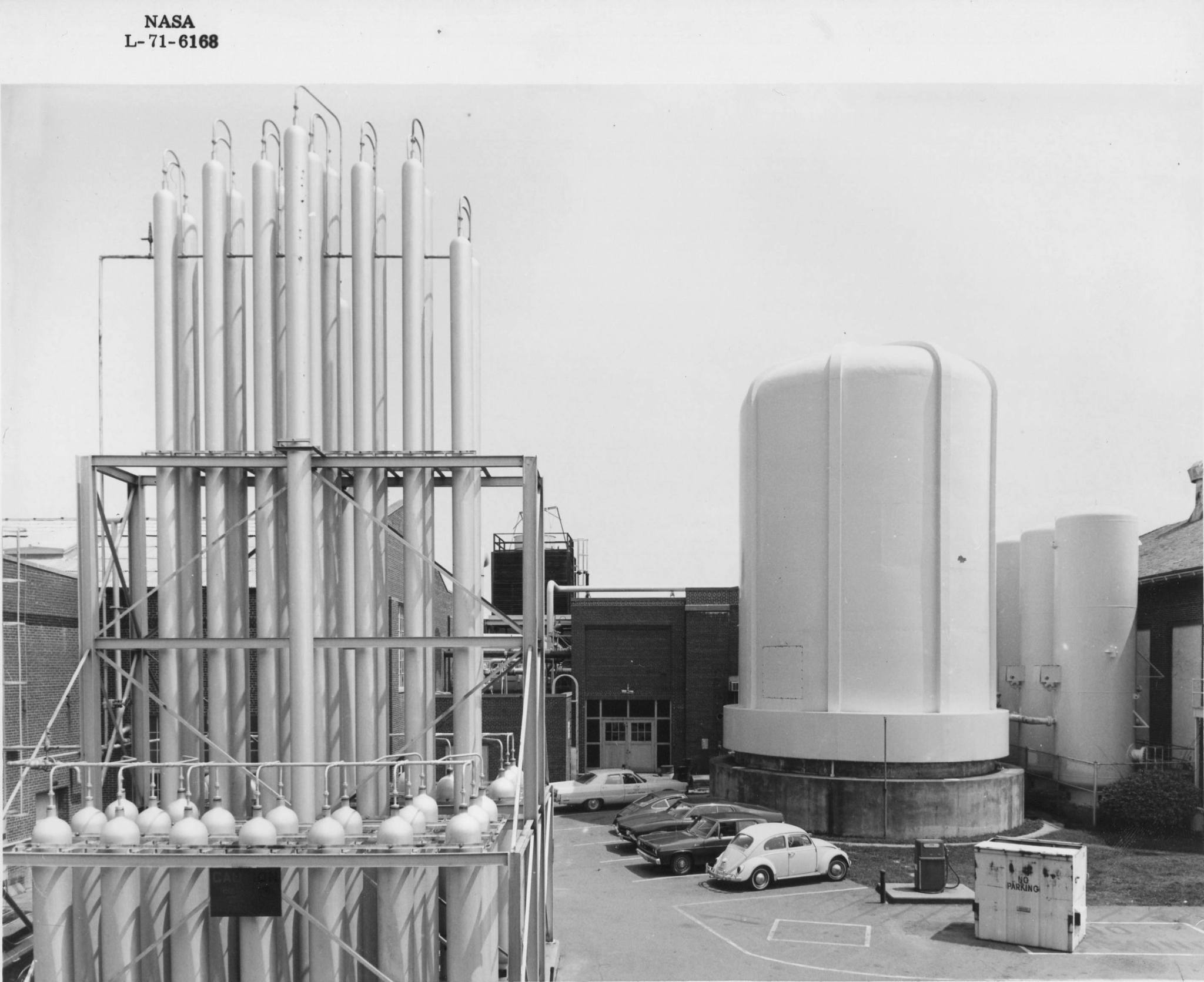 Exterior view of the 6- by 19-Inch Tunnel on August 2, 1971.