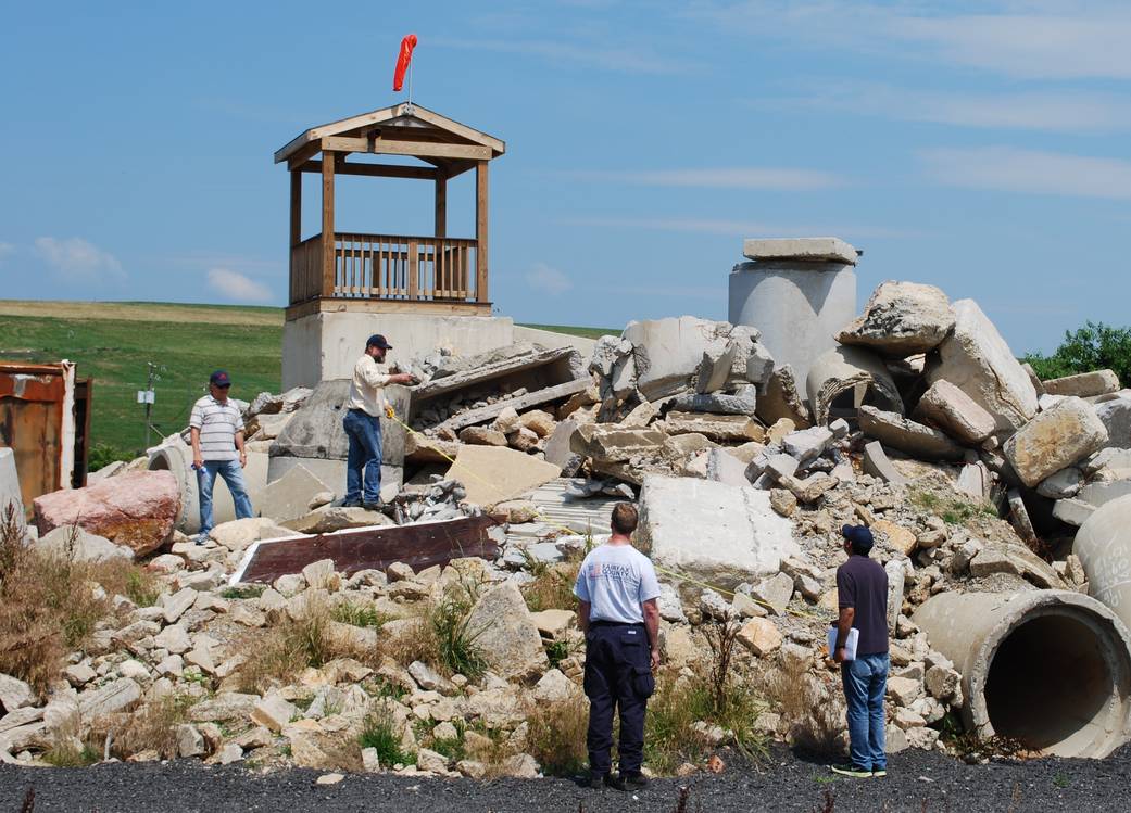 Testing FINDER in the rubble