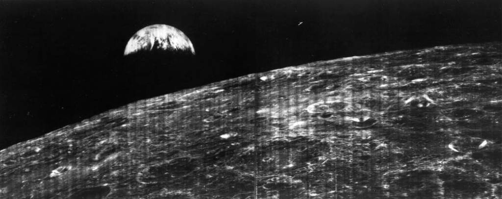 Lunar Orbiter Gives First View of Earth From Moon