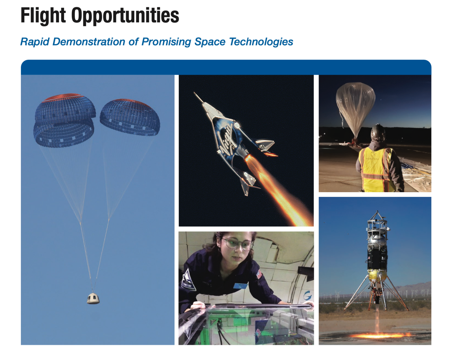 Flight Opportunities flyer