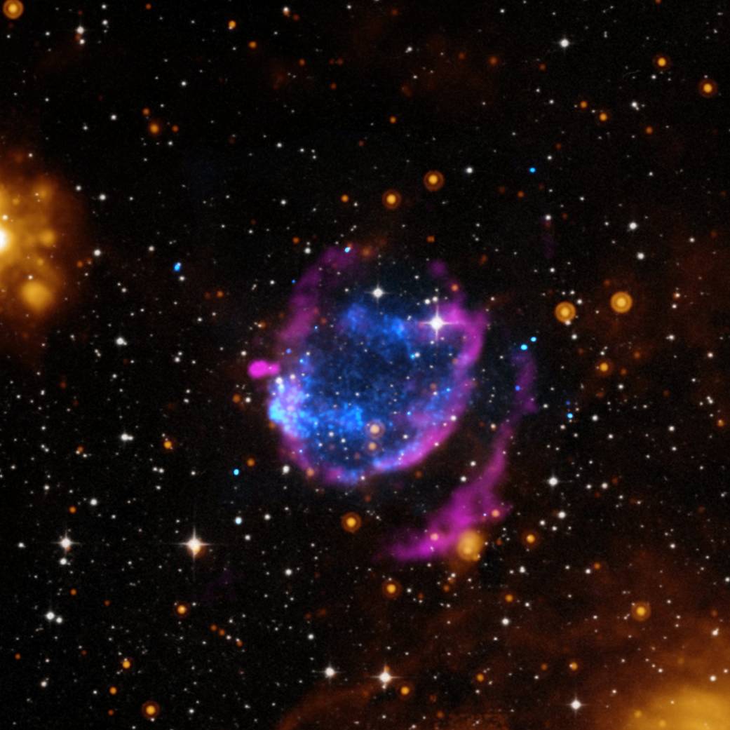Composite image of supernova remnant G352 