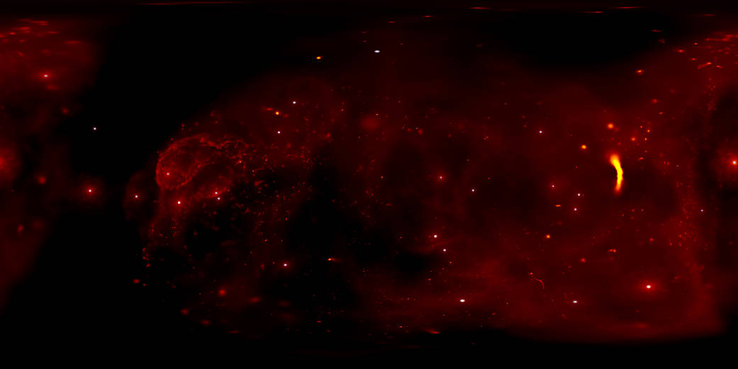 A visualization of the center of our galaxy.