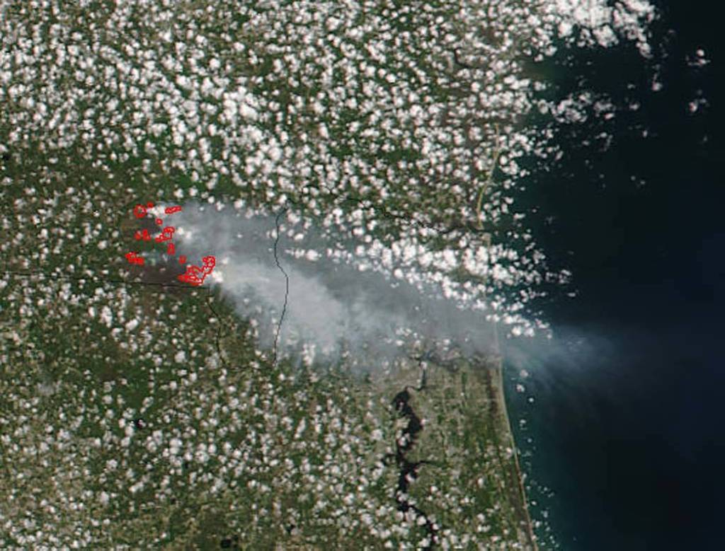 West Mims Fire on Florida/Georgia Border