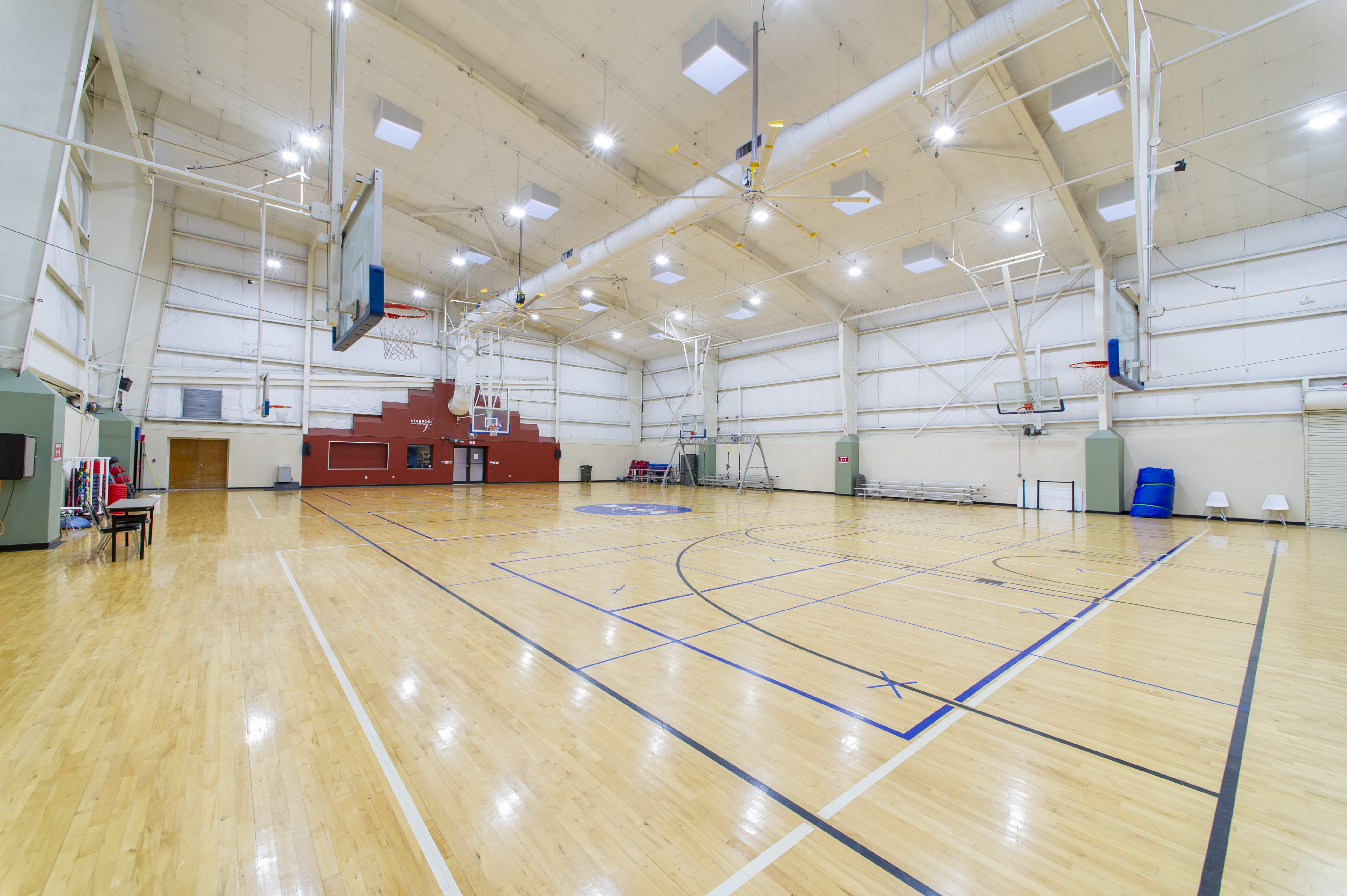Gilruth Center's basketball gymnasium