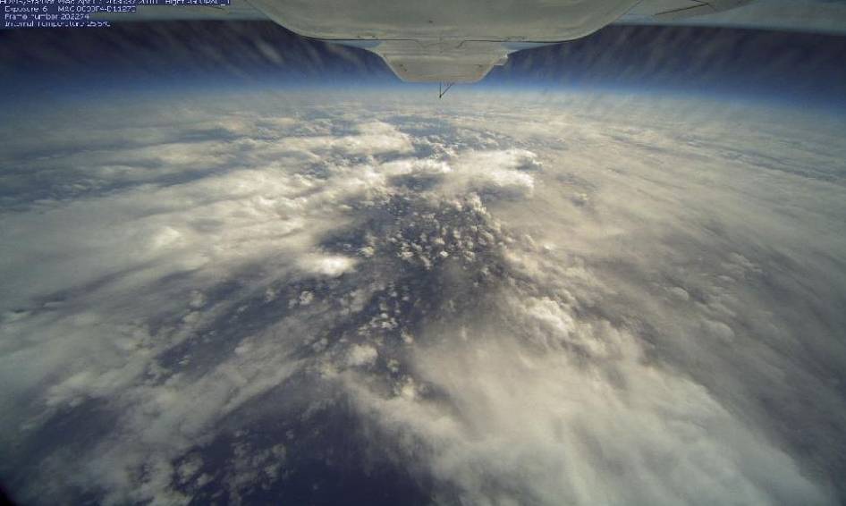 North Pacific Ocean Cloud Formations Captured by HD-Vis Camera