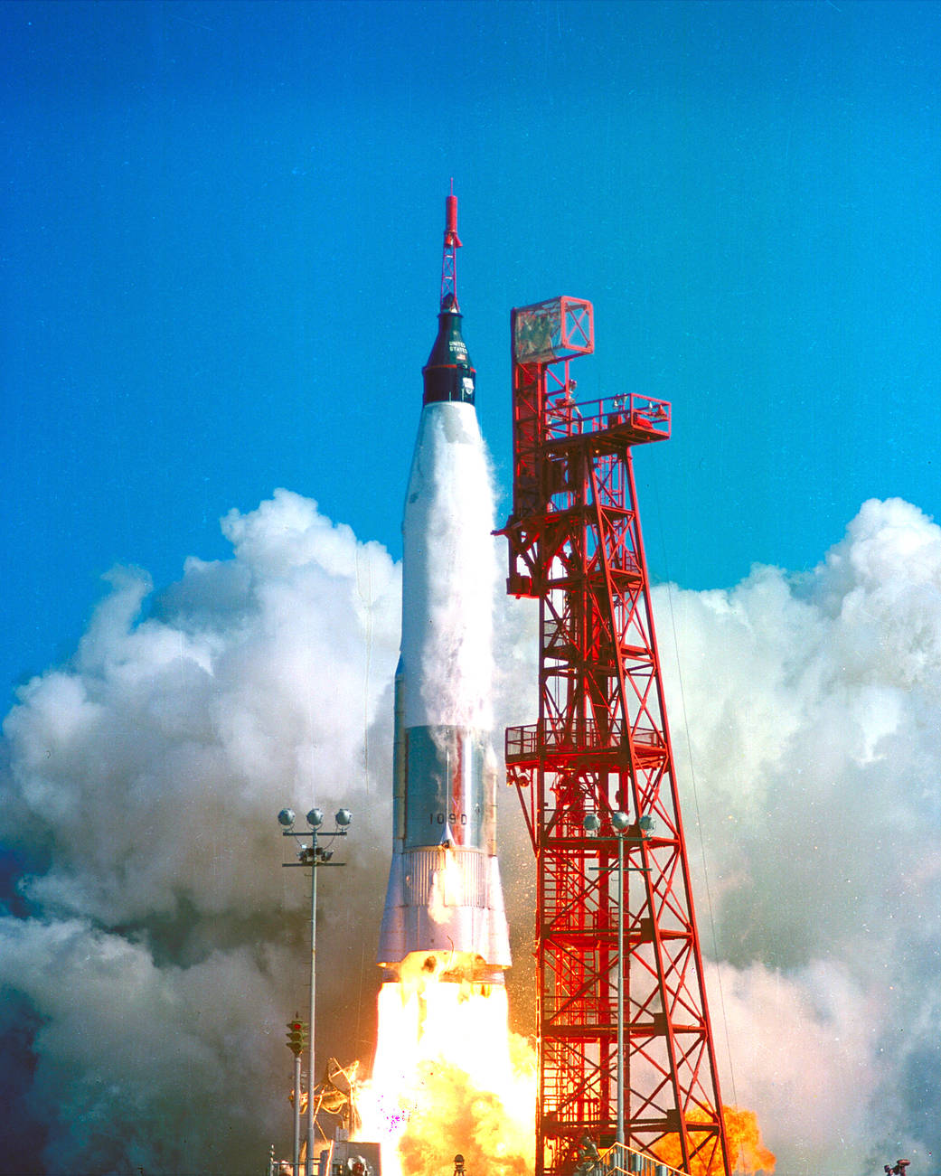 John Glenn's Mercury flight launches