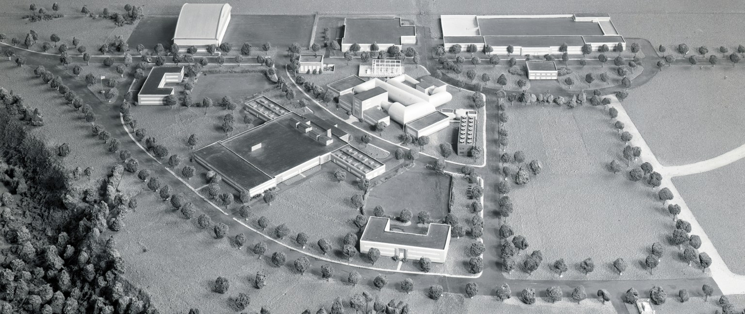 A model of the campus.